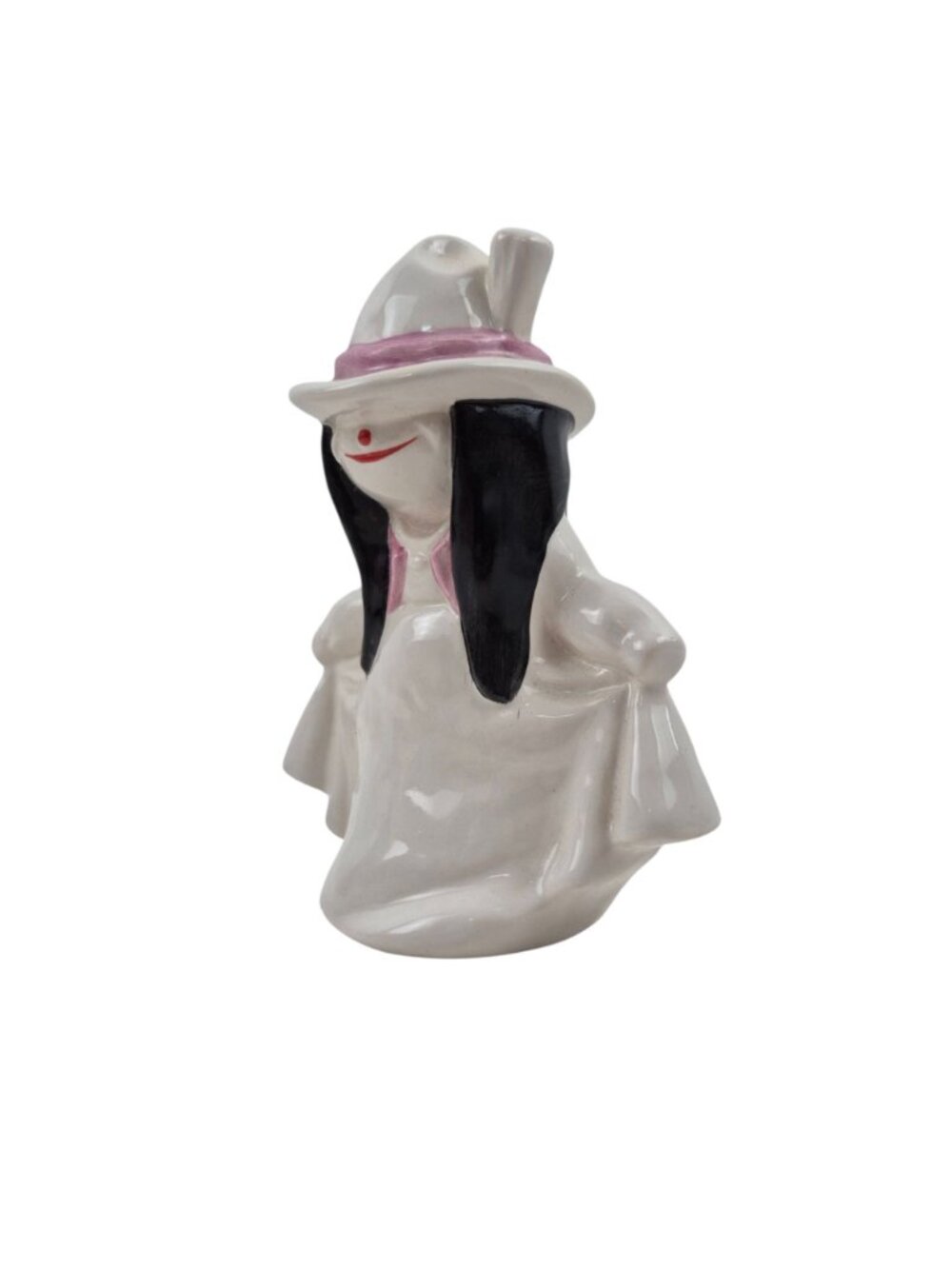 Goebel Snow Girl Figurine Porcelain White Ghost Witch TMK 6 Vintage Whoosit - Picture 6 of 10